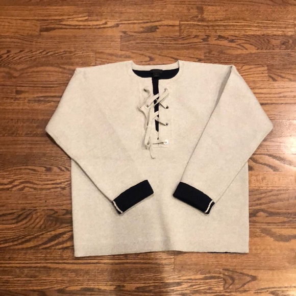 J. Crew Tops - J. Crew lace up sweater